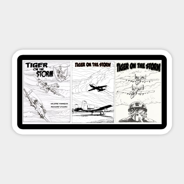 Tiger on the Storm Covers Sticker by The Stories of Service Foundation